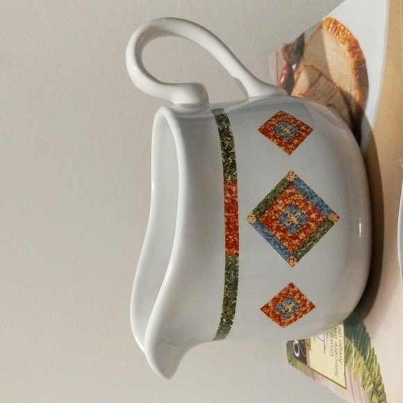 CORELL COORDINATES GRAVY BOAT SET SAND ART - Picture 3 of 7